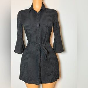 Banana Republic Black Long Sleeve Dress